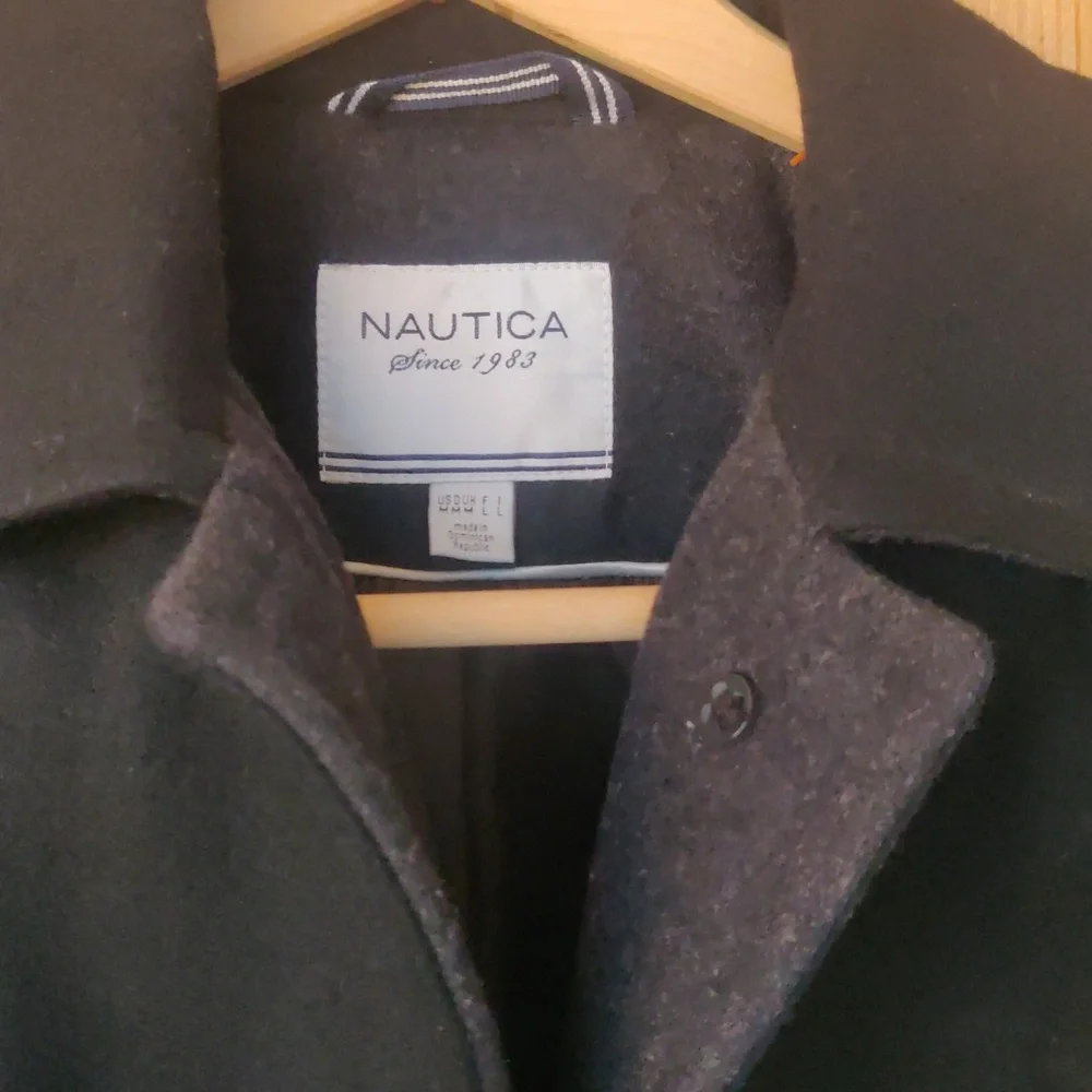 Nautical wool blend coat